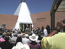 Hundreds of Navajos and Mescalero Apaches joined Fort Sumner residents at the dedication.